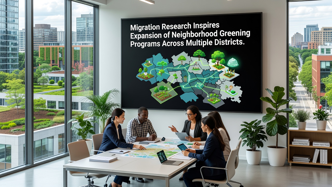 Migration Research Drives Expansion of Neighborhood Greening Programs in Multiple Districts